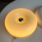Solara Chandelier Crème Pudding avec Verre Soufflé - Neutralighting