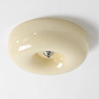 Solara Chandelier Crème Pudding avec Verre Soufflé - Neutralighting