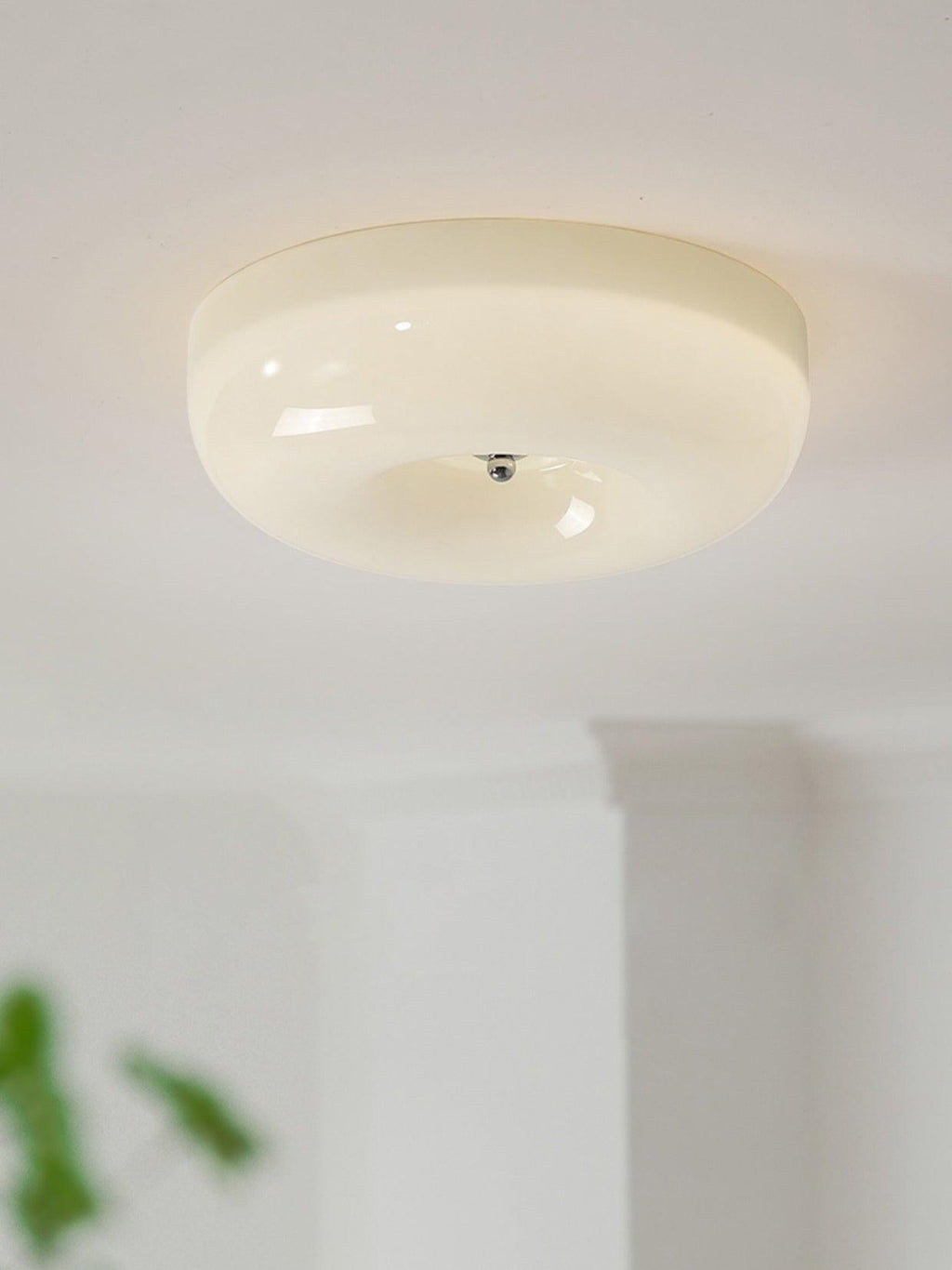 Solara Chandelier Crème Pudding avec Verre Soufflé - Neutralighting