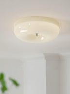 Solara Chandelier Crème Pudding avec Verre Soufflé - Neutralighting