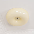 Solara Chandelier Crème Pudding avec Verre Soufflé - Neutralighting