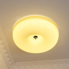 Solara Chandelier Crème Pudding avec Verre Soufflé - Neutralighting