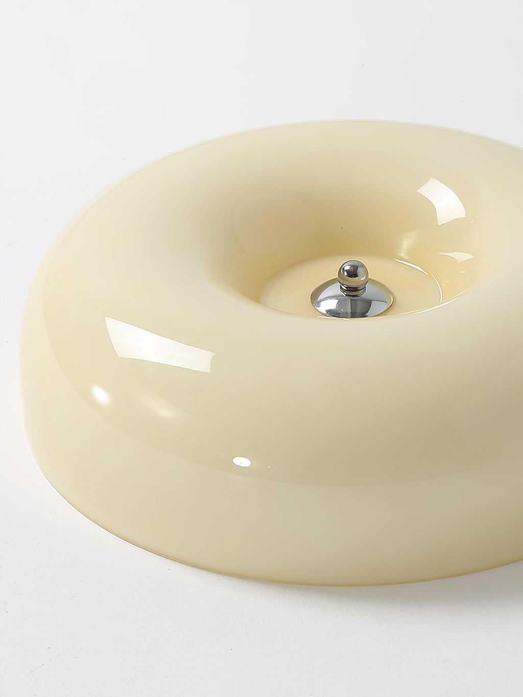Solara Chandelier Crème Pudding avec Verre Soufflé - Neutralighting