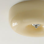 Solara Chandelier Crème Pudding avec Verre Soufflé - Neutralighting