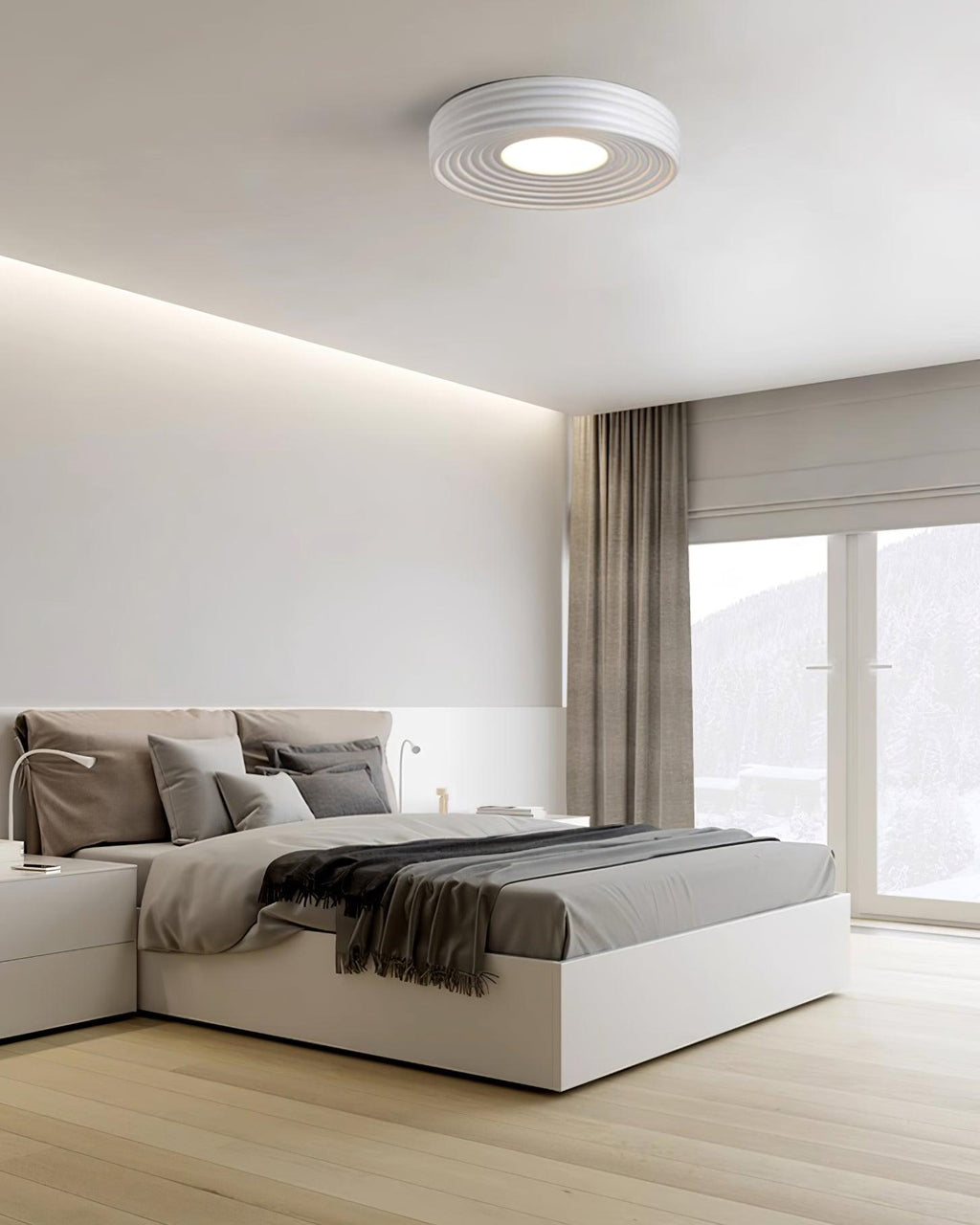 Lampe de Plafond Abat-jour Acrylique Canopée Canopée Texturée - Neutralighting