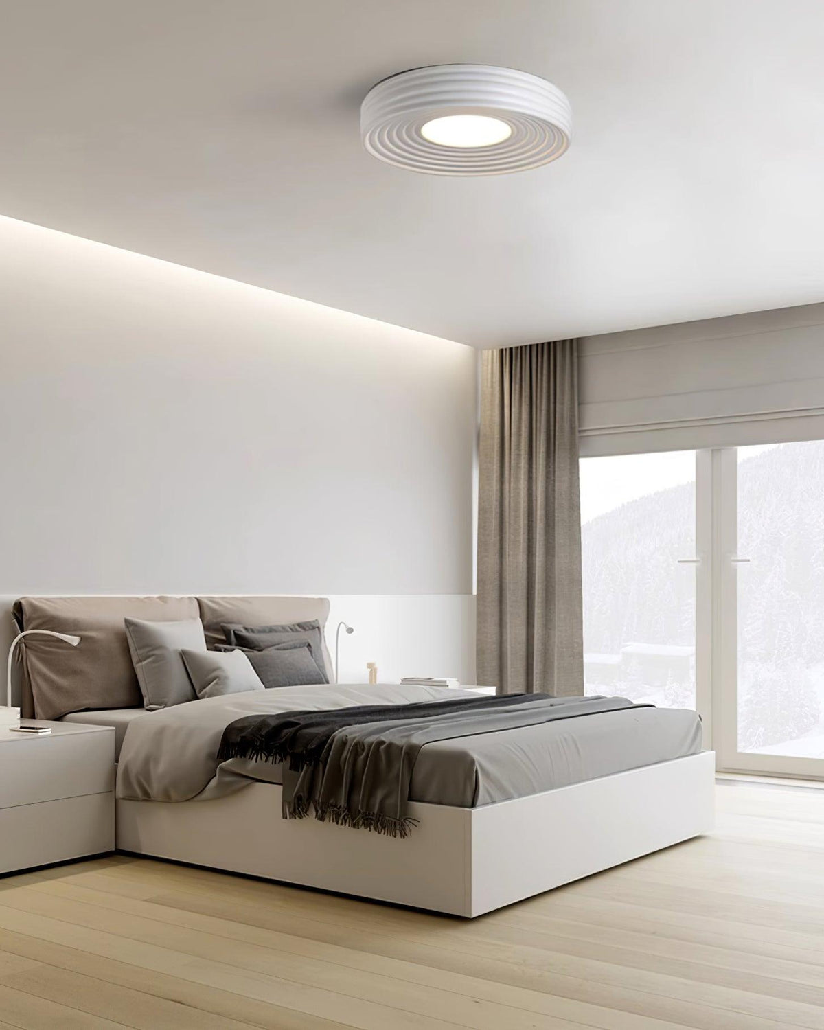 Lampe de Plafond Abat-jour Acrylique Canopée Canopée Texturée - Neutralighting