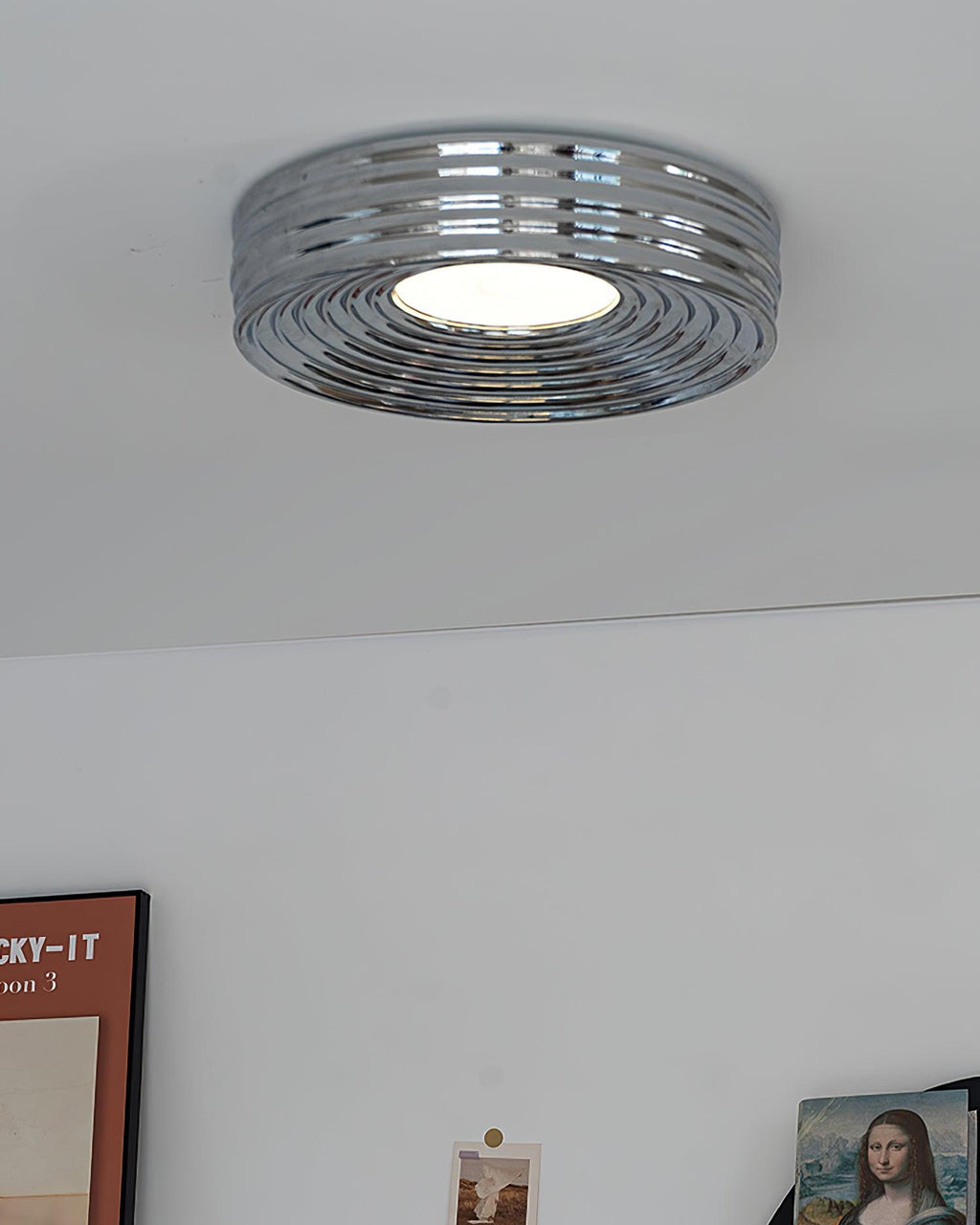 Lampe de Plafond Abat-jour Acrylique Canopée Canopée Texturée - Neutralighting