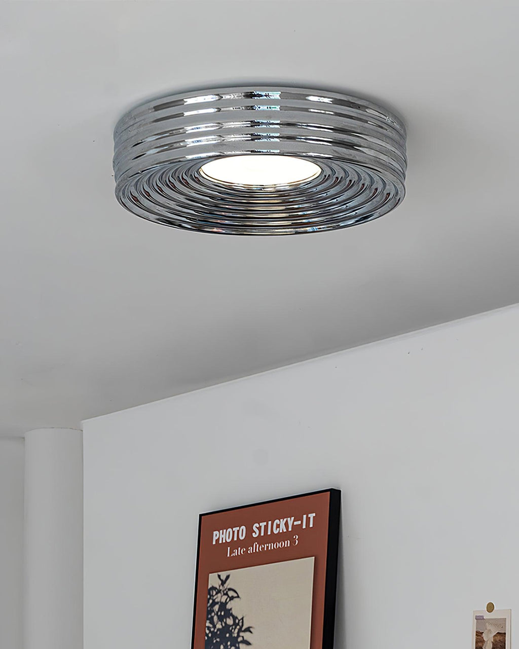 Lampe de Plafond Abat-jour Acrylique Canopée Canopée Texturée - Neutralighting