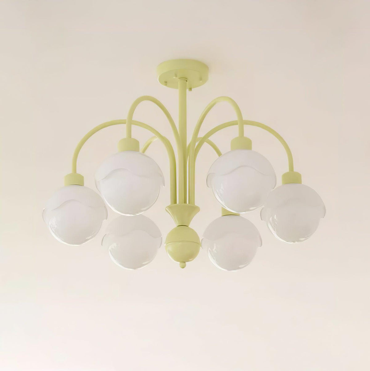 Lustra Chandelier Lychee Matcha Crème à Bras - Neutralighting