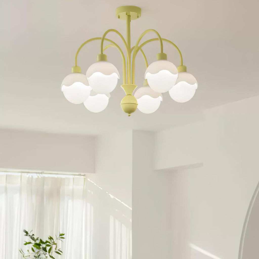 Lustra Chandelier Lychee Matcha Crème à Bras - Neutralighting