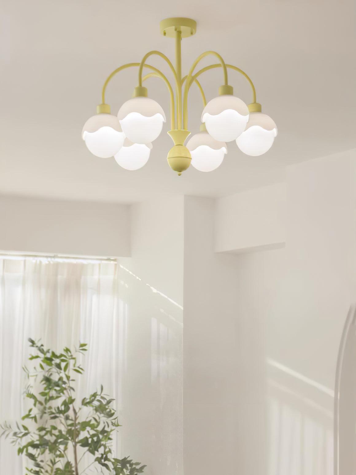 Lustra Chandelier Lychee Matcha Crème à Bras - Neutralighting