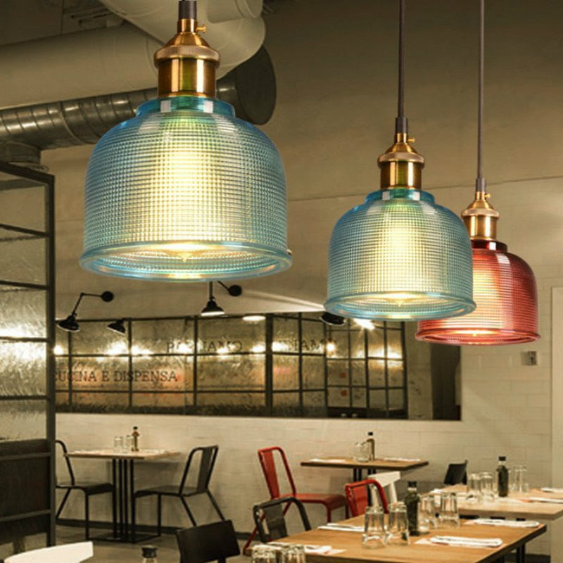 Ilira Vintage Luminaires Suspension. Bleu/Rouge/Transparent/Ambre - Neutralighting