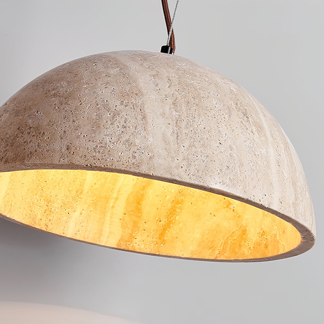 Avdoraris Suspension en Travertin Forme de Dôme - Neutralighting