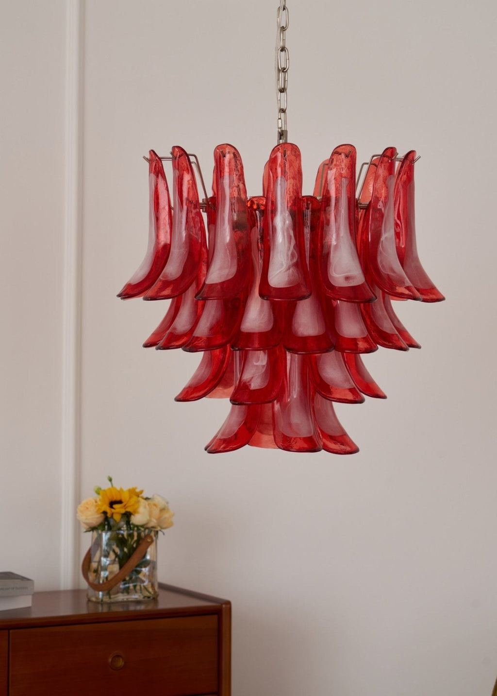 Aurora Chandelier en Verre Vintage - Neutralighting