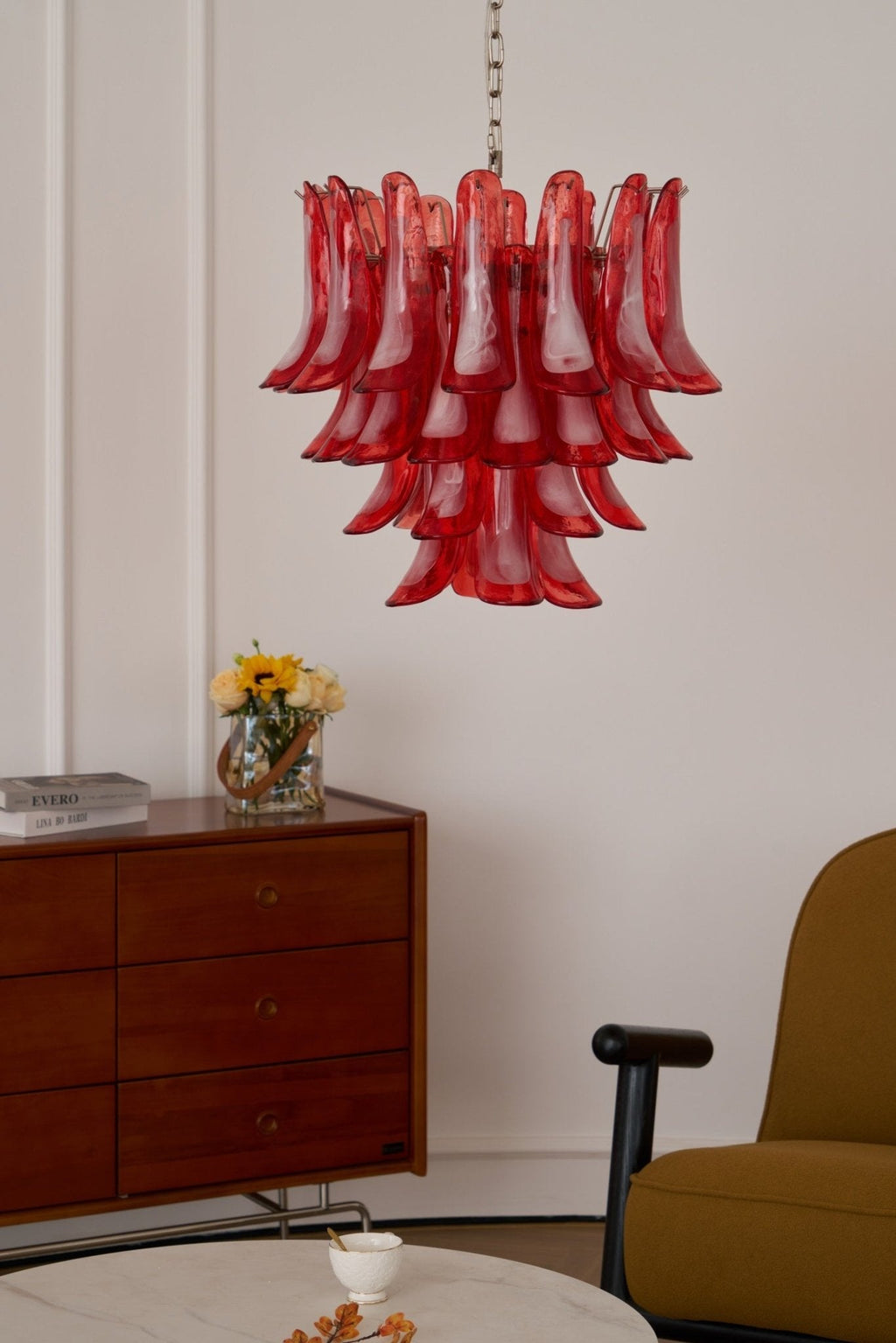 Aurora Chandelier en Verre Vintage - Neutralighting