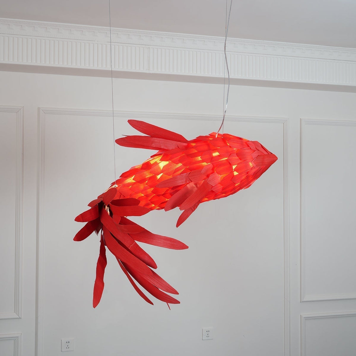 Vamararae Suspension Koi tourbillon cramoisi - Neutralighting
