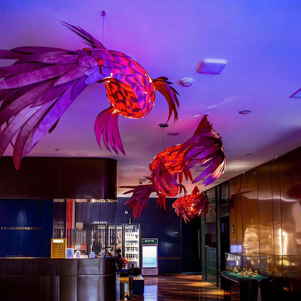 Vamararae Suspension Koi tourbillon cramoisi - Neutralighting
