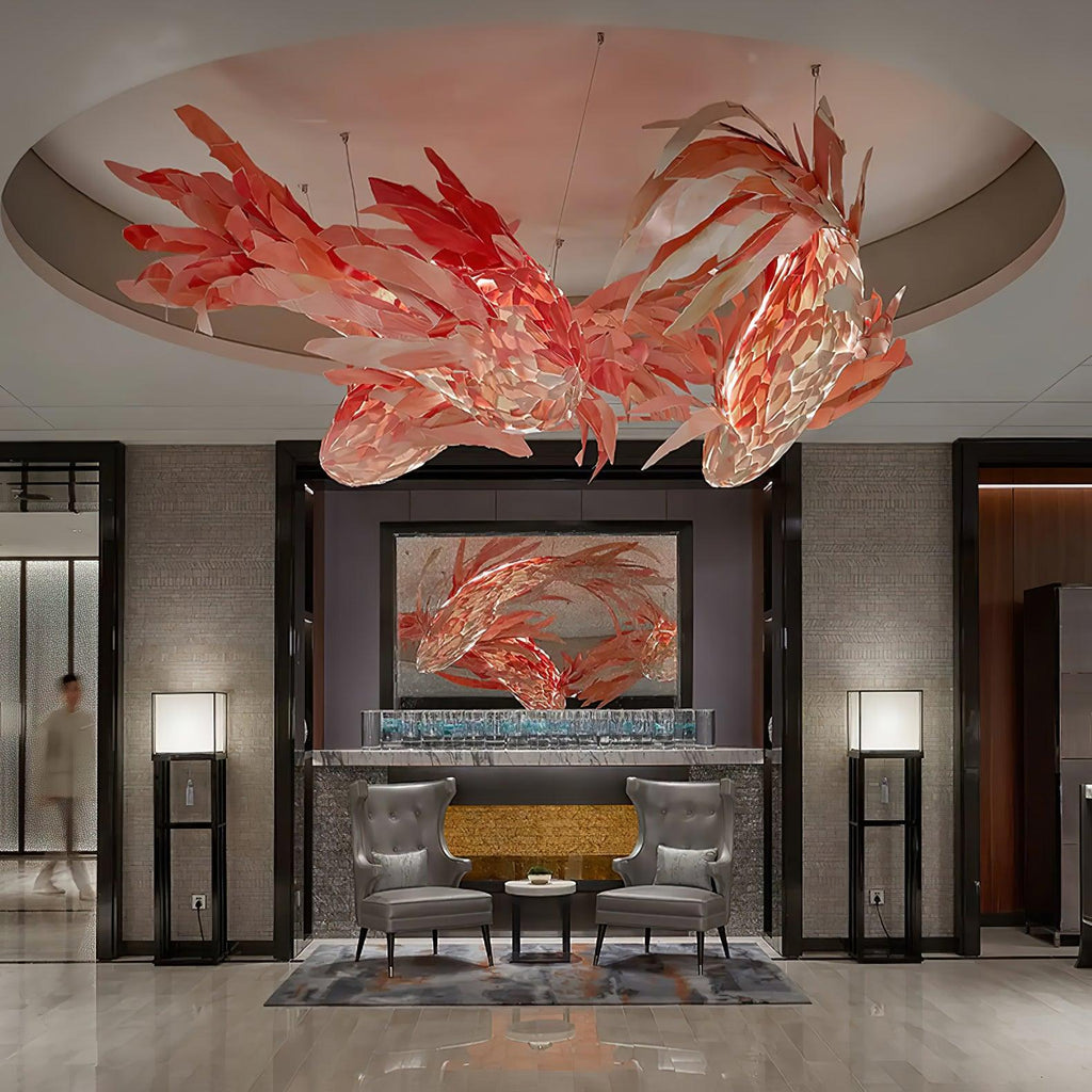 Vamararae Suspension Koi tourbillon cramoisi - Neutralighting