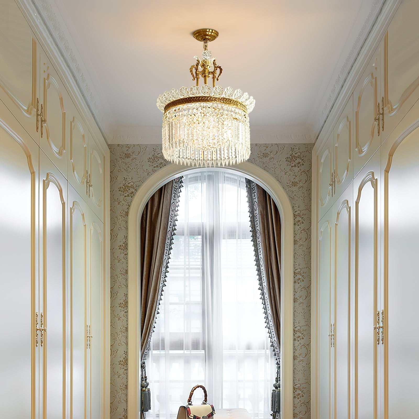 Xelra Lustre en Laiton & Cristal - Neutralighting
