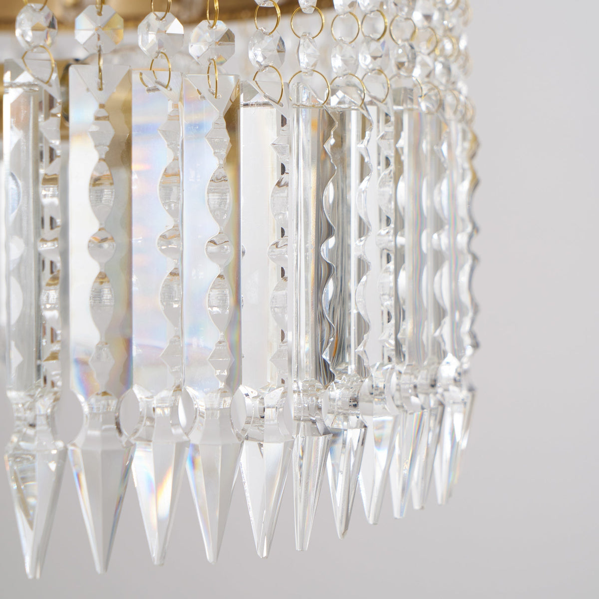 Crinoline Lustre En Cristal De Luxe Postmoderne En Laiton - Neutralighting