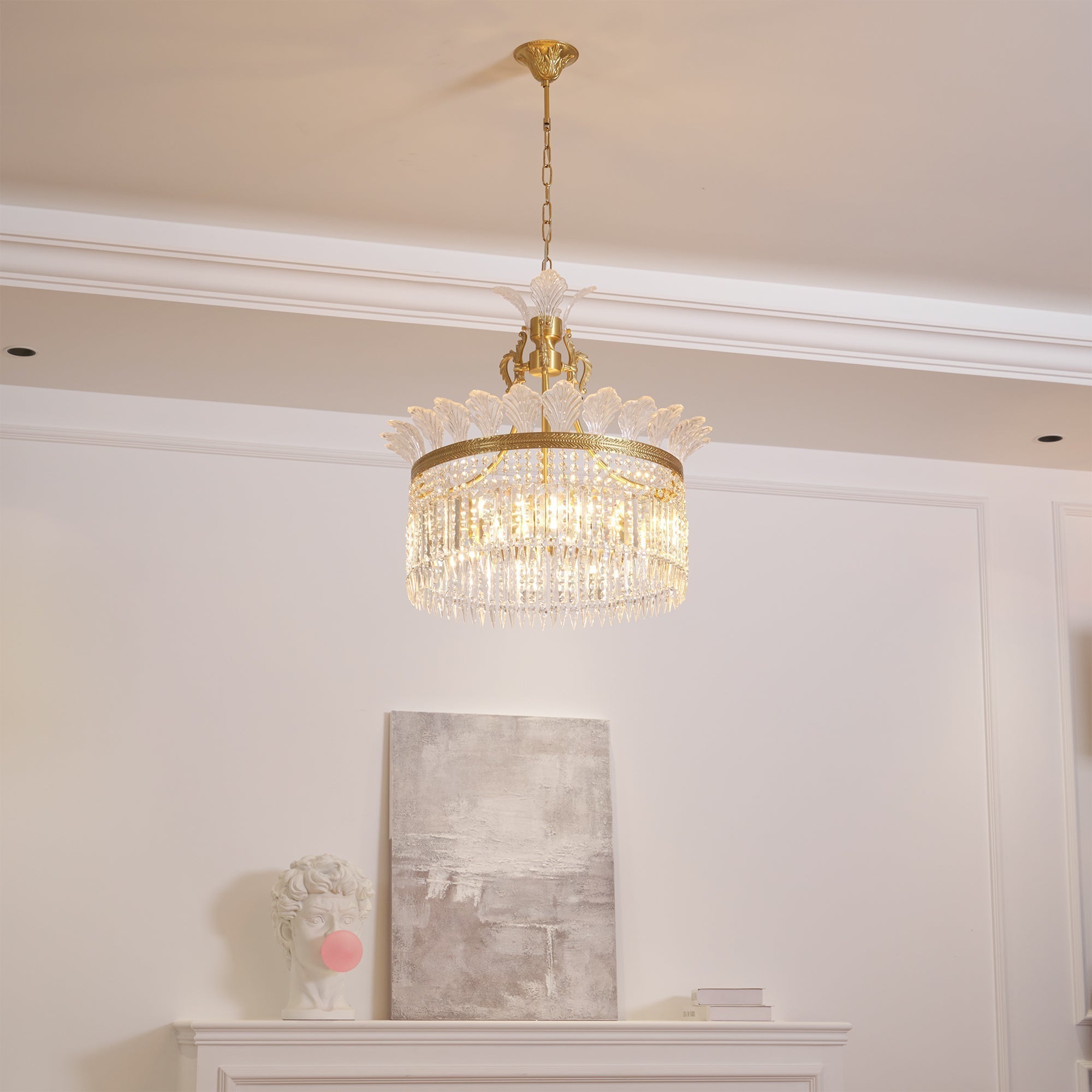 Xelra Lustre en Laiton & Cristal - Neutralighting