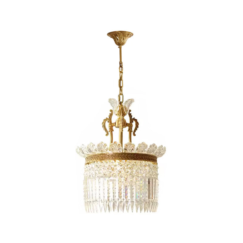 Crinoline Lustre En Cristal De Luxe Postmoderne En Laiton - Neutralighting