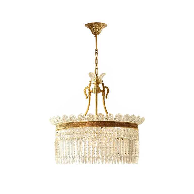 Crinoline Lustre En Cristal De Luxe Postmoderne En Laiton - Neutralighting