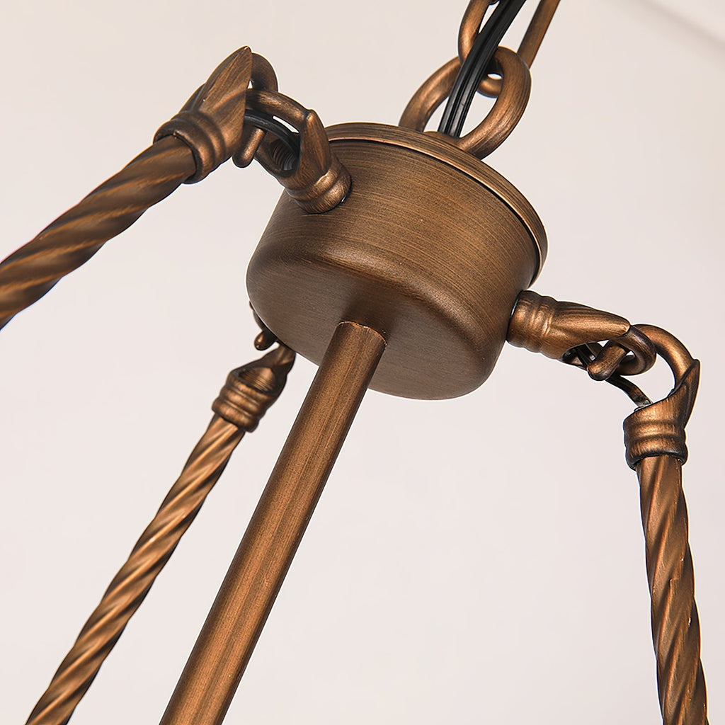 Woven Lustre Classique En Plastique En Forme De Roue De Chariot - Neutralighting
