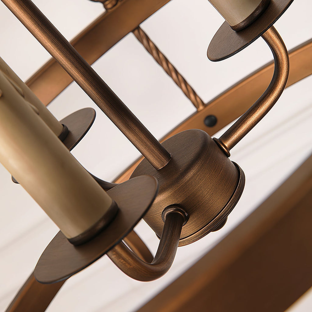 Woven Lustre Classique En Plastique En Forme De Roue De Chariot - Neutralighting