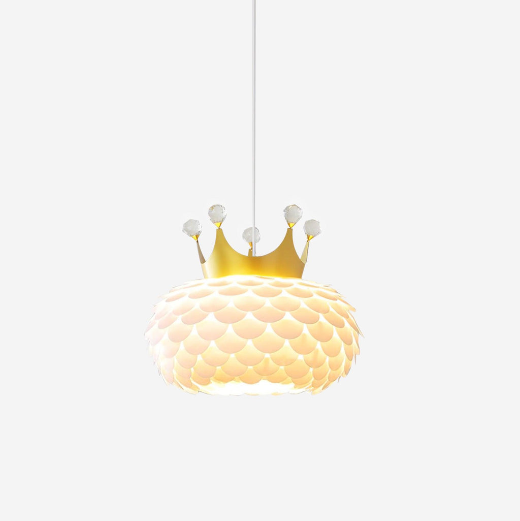 Crown Lampe Suspendue Cristal Coquille Glam - Neutralighting