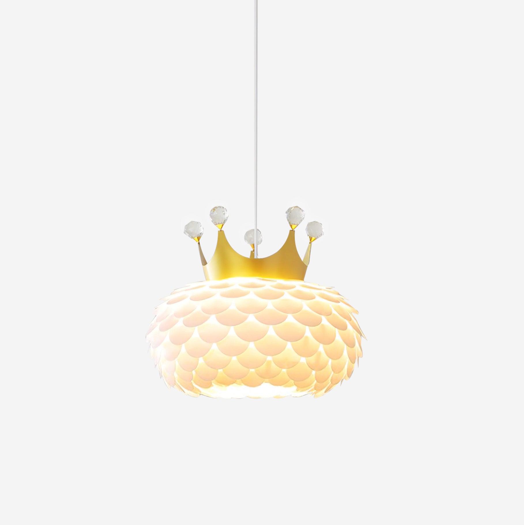 Crown Lampe Suspendue Cristal Coquille Glam - Neutralighting