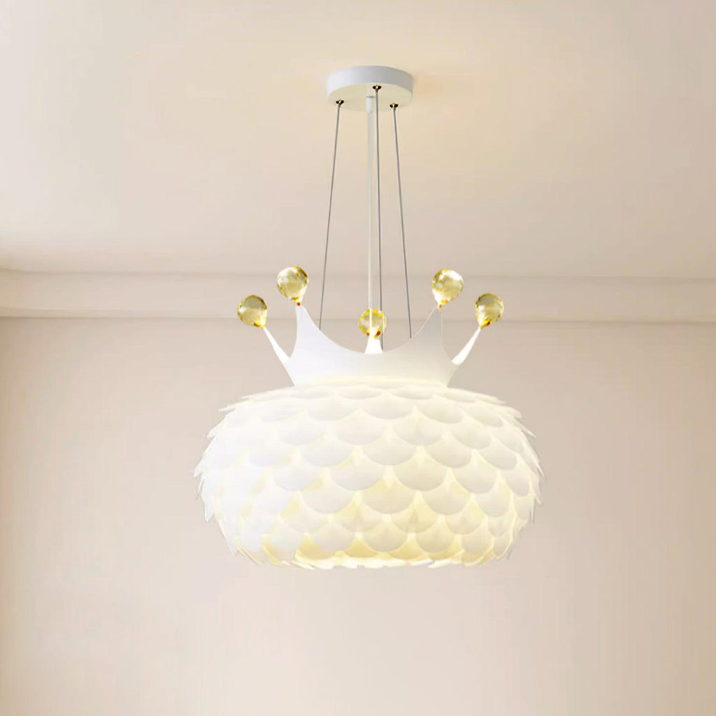 Crown Lampe Suspendue Cristal Coquille Glam - Neutralighting