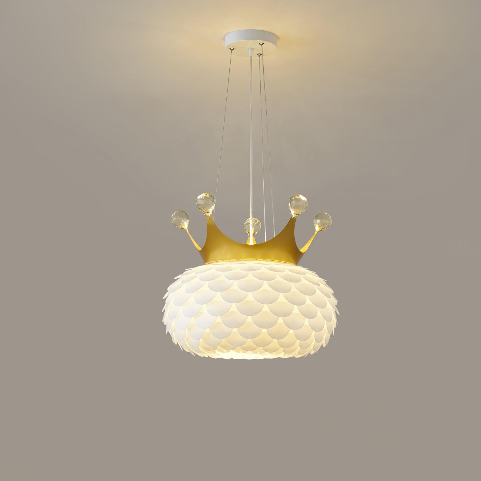 Crown Lampe Suspendue Cristal Coquille Glam - Neutralighting