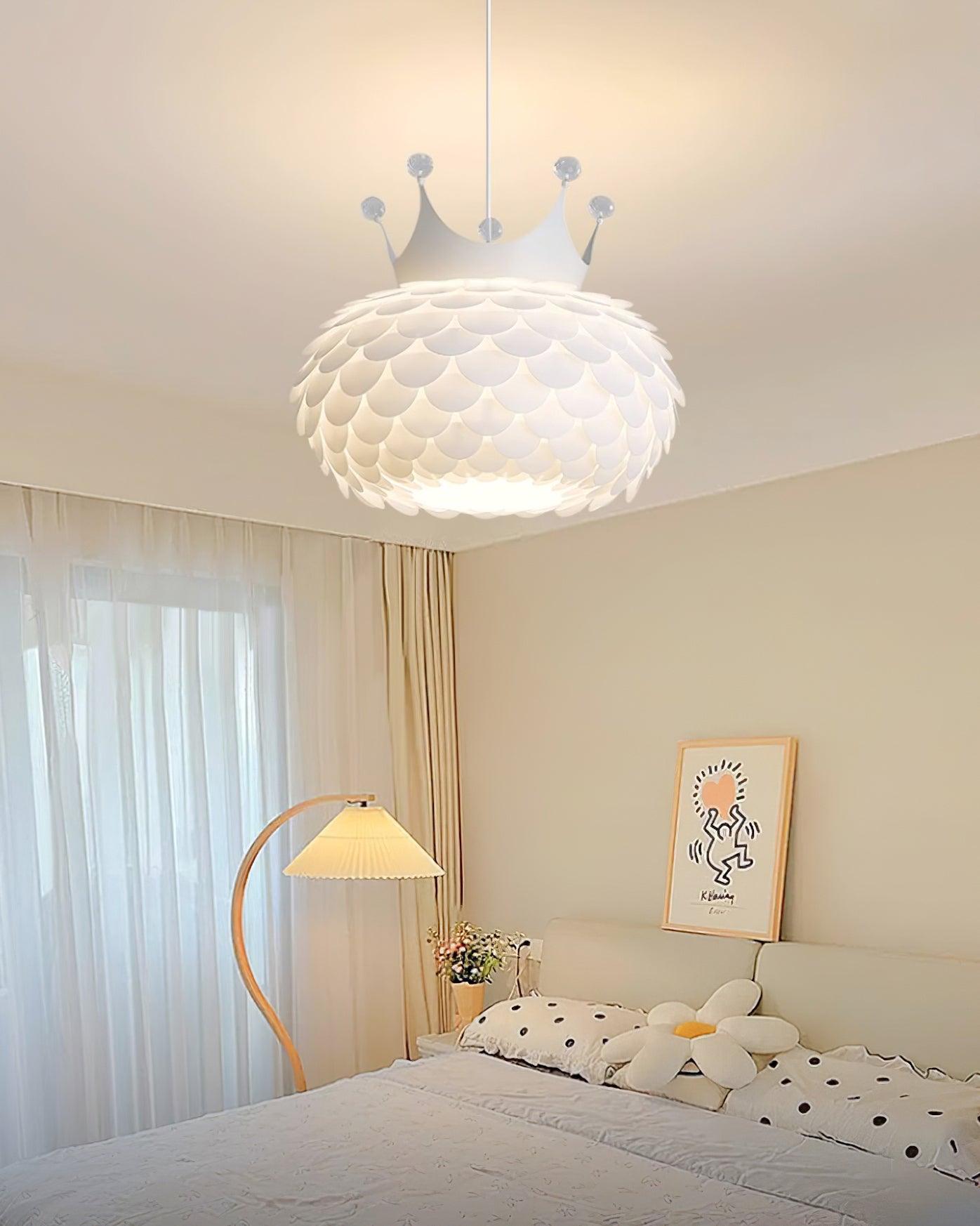 Crown Lampe Suspendue Cristal Coquille Glam - Neutralighting