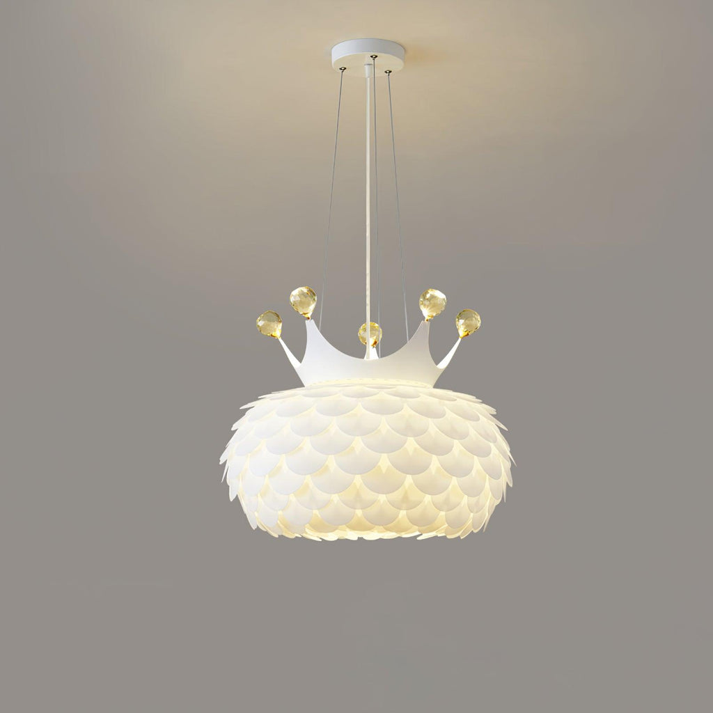 Crown Lampe Suspendue Cristal Coquille Glam - Neutralighting