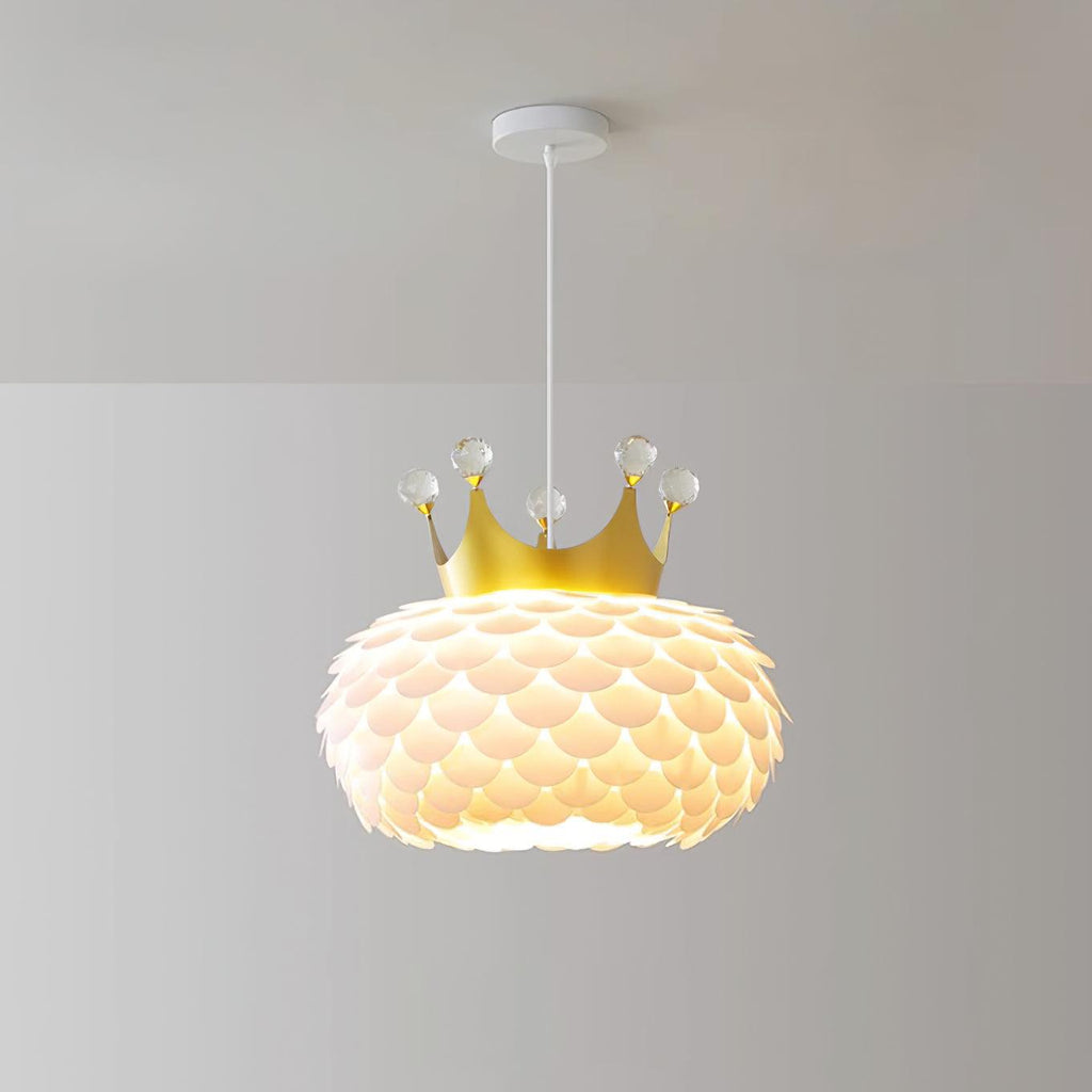 Crown Lampe Suspendue Cristal Coquille Glam - Neutralighting