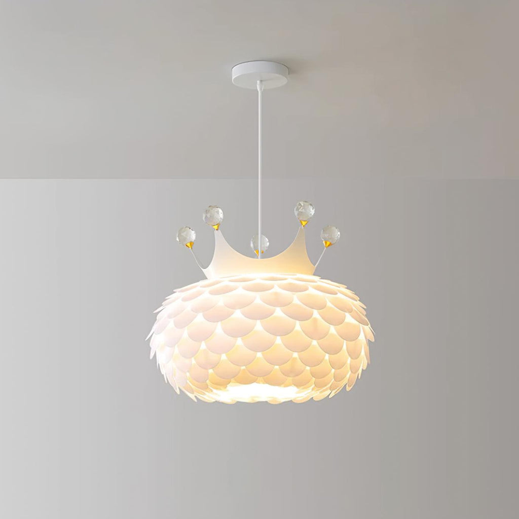 Crown Lampe Suspendue Cristal Coquille Glam - Neutralighting
