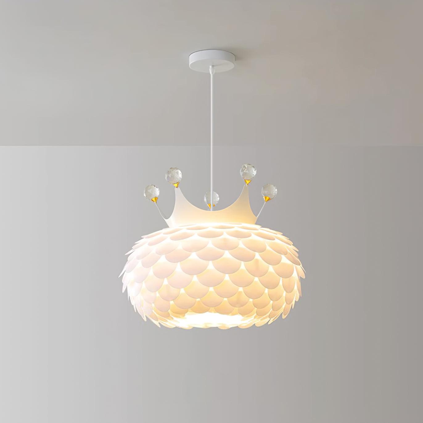Crown Lampe Suspendue Cristal Coquille Glam - Neutralighting