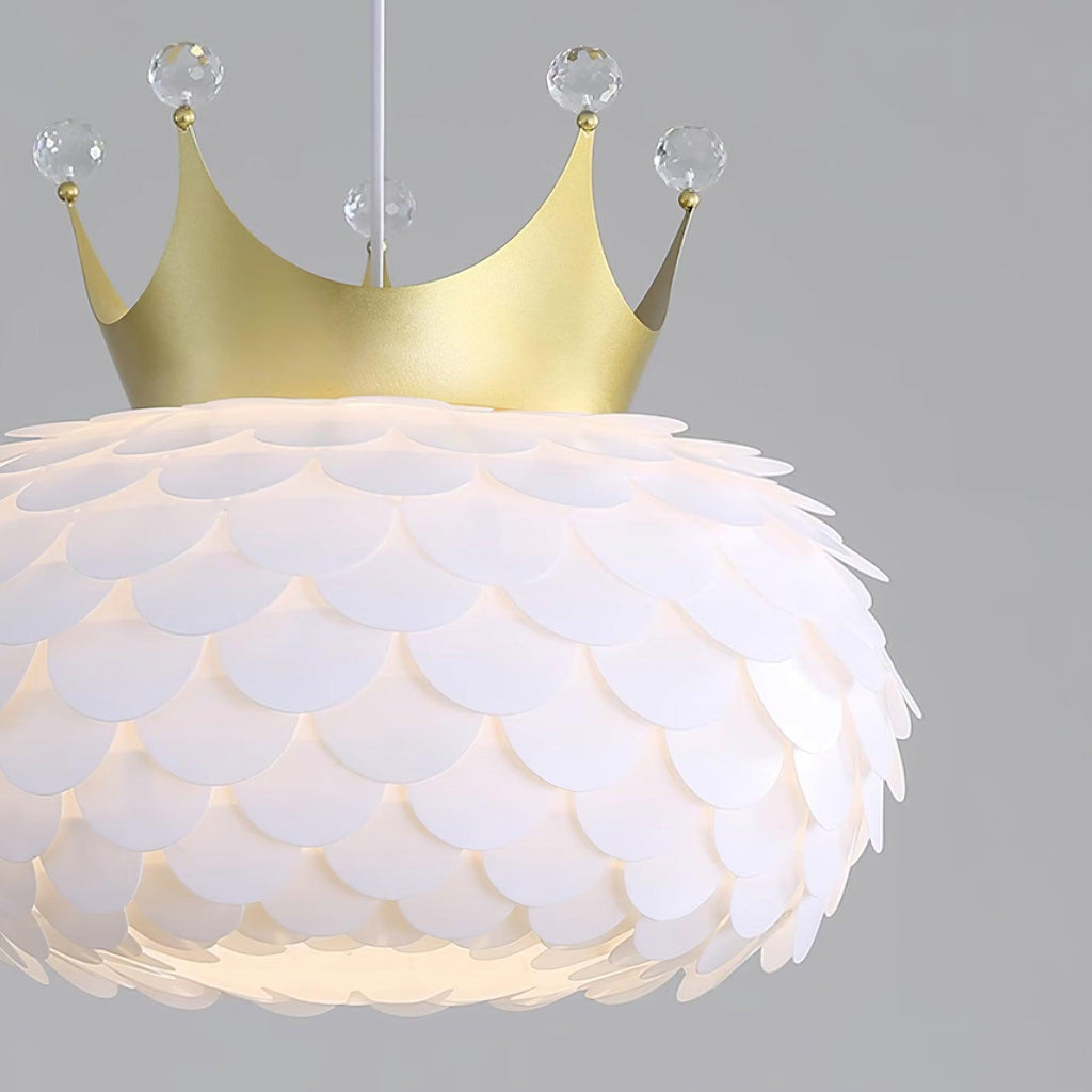 Crown Lampe Suspendue Cristal Coquille Glam - Neutralighting