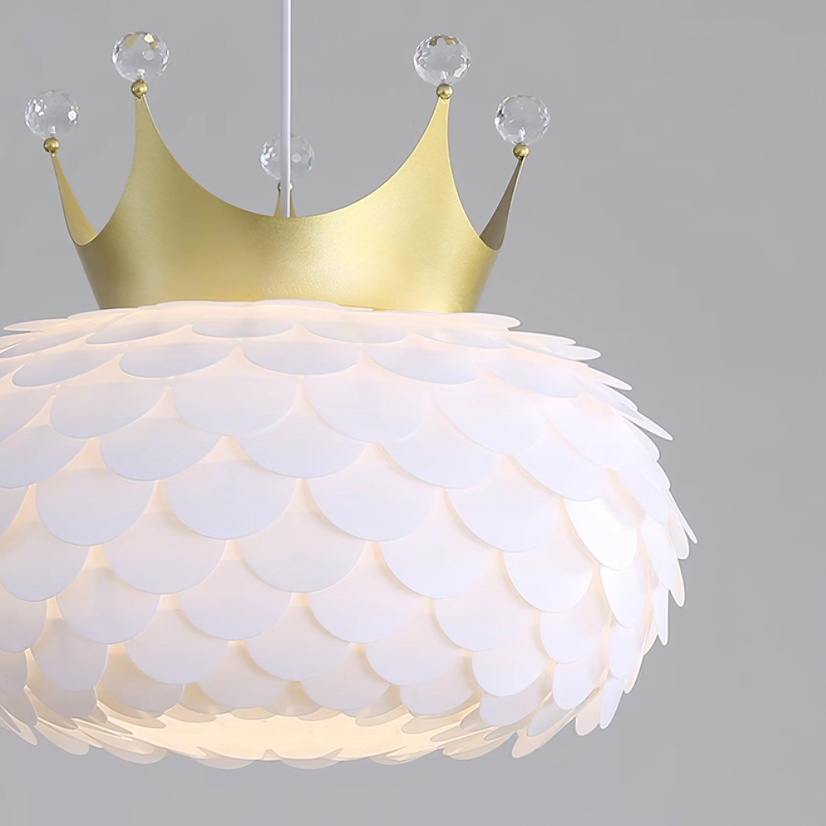 Crown Lampe Suspendue Cristal Coquille Glam - Neutralighting