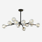 Crystal Lustre Boule Laiton Noir Facetté - Neutralighting