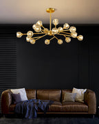 Kristy Lustre Boule de Cristal Laiton Élégance - Neutralighting