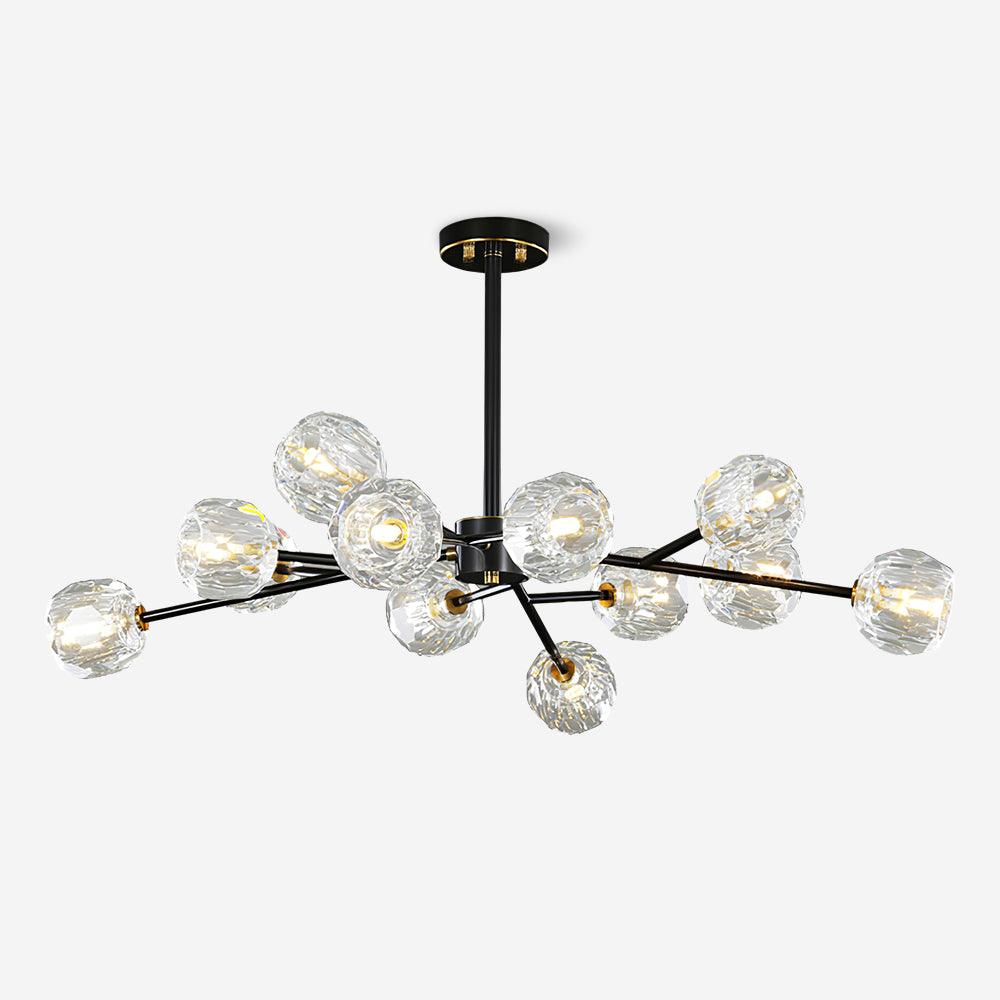 Kristy Lustre Boule de Cristal Laiton Élégance - Neutralighting