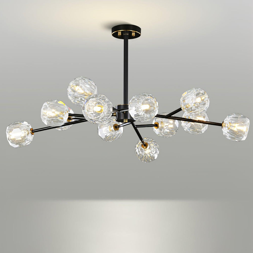Kristy Lustre Boule de Cristal Laiton Élégance - Neutralighting