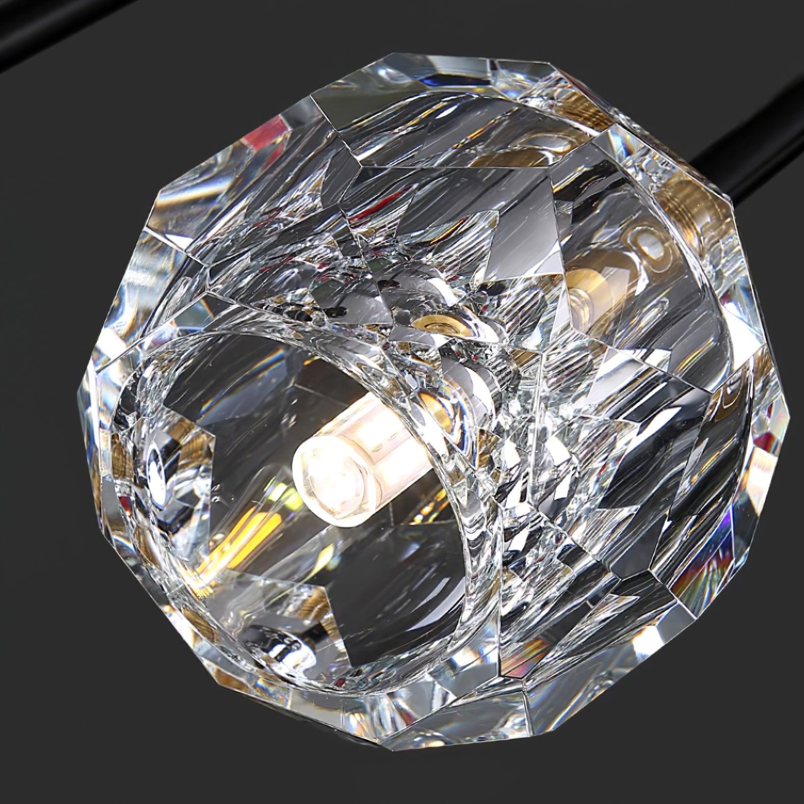 Kristy Lustre Boule de Cristal Laiton Élégance - Neutralighting