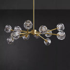 Crystal Lustre Boule Laiton Noir Facetté - Neutralighting