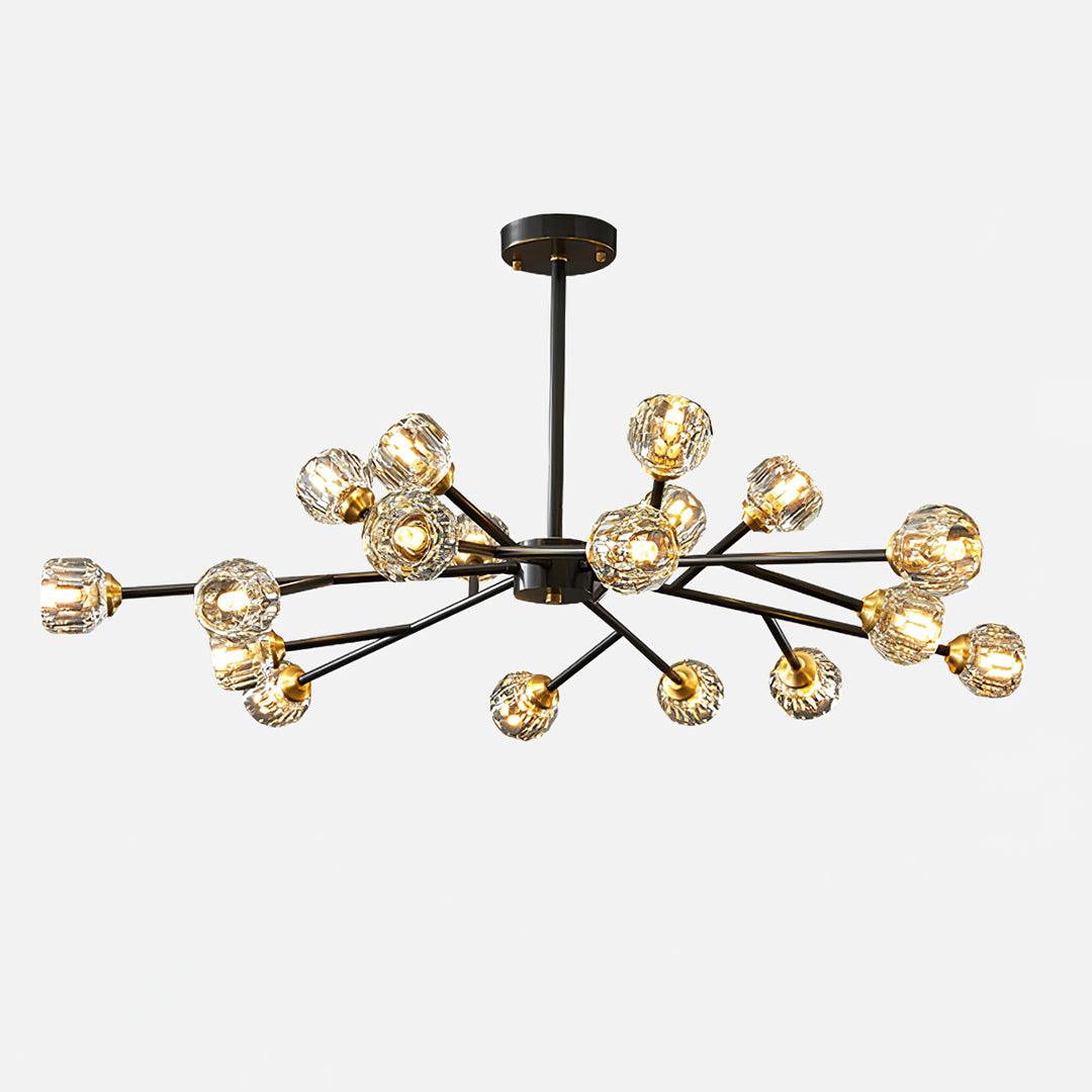 Kristy Lustre Boule de Cristal Laiton Élégance - Neutralighting