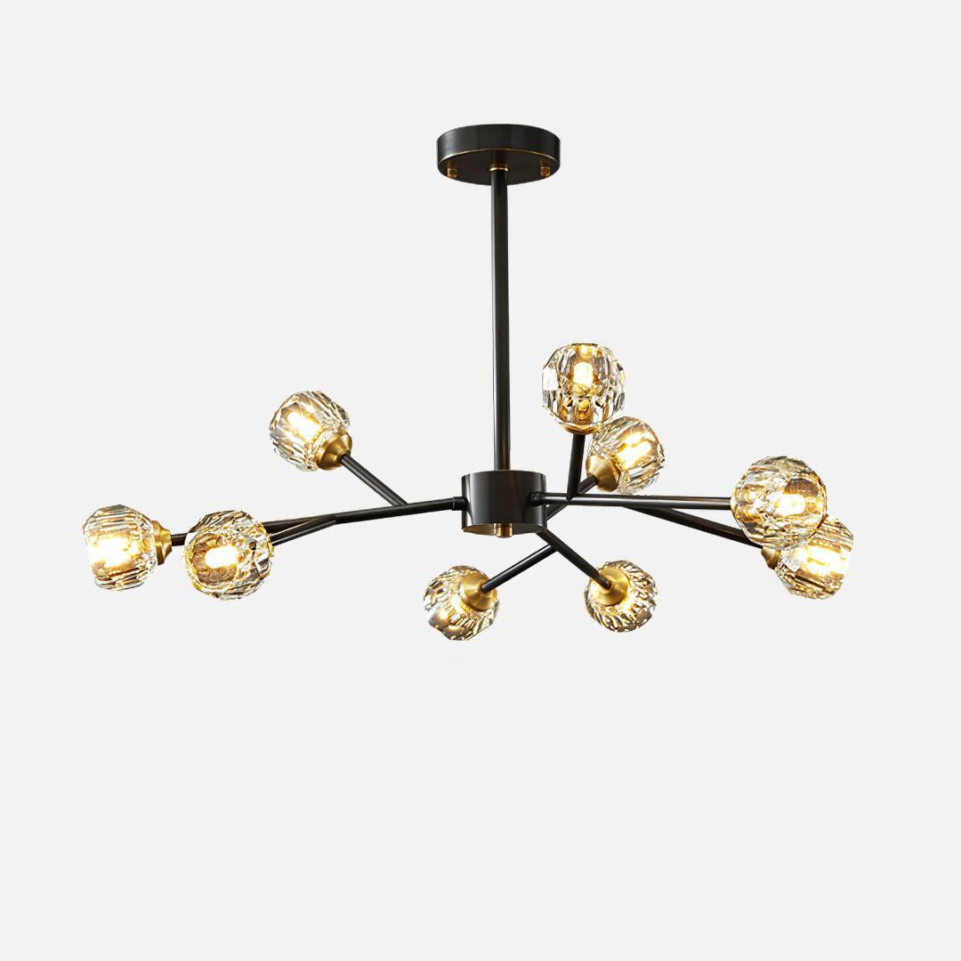 Kristy Lustre Boule de Cristal Laiton Élégance - Neutralighting