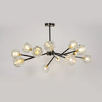 Lustra Suspension Lampe Boule en Cristal et Laiton en Grappe - Neutralighting