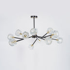 Lustra Suspension Lampe Boule en Cristal et Laiton en Grappe - Neutralighting